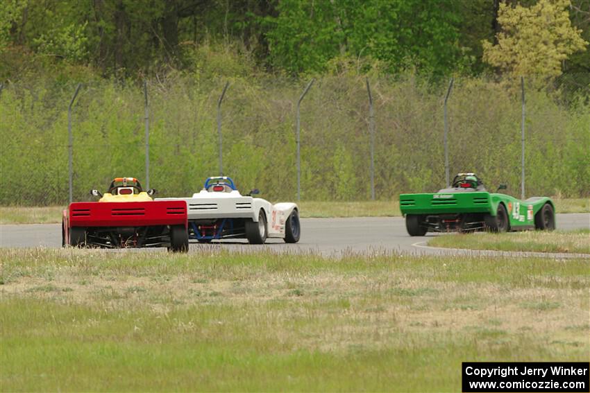 Greg Eick's, Caleb Childs' and Reid Johnson's Spec Racer Ford 3s