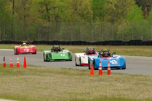 Lauren Dueck's, Caleb Childs', Greg Eick's and Reid Johnson's Spec Racer Ford 3s
