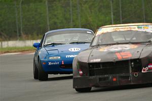 Jerry Dulski's Datsun 260Z and Lon Blaser's Mazda Miata