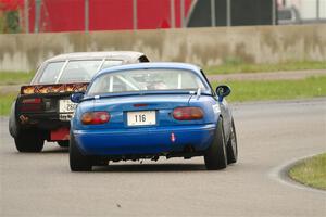 Jerry Dulski's Datsun 260Z and Lon Blaser's Mazda Miata