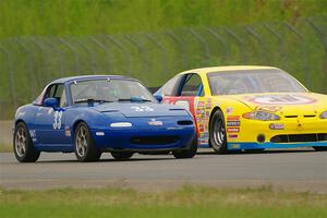 Luke Allen's Spec Miata Mazda Miata and Jim Kulseth's GTA Chevy Monte Carlo