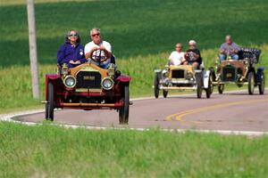 Paul Schaefer's 1909 Brush, James Vasel's 1911 Brush Model E and Pat McDivitt's 1906 Ford Model F