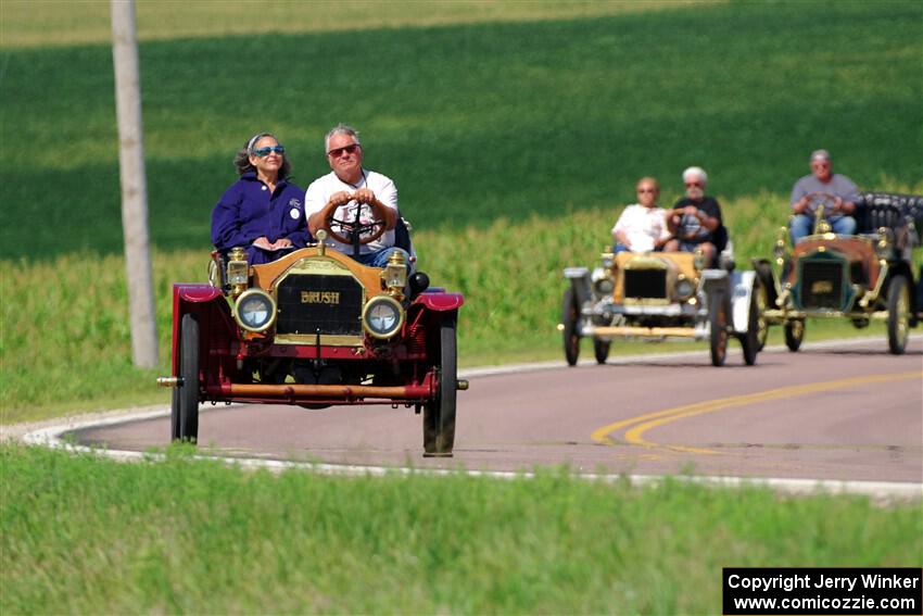 Paul Schaefer's 1909 Brush, James Vasel's 1911 Brush Model E and Pat McDivitt's 1906 Ford Model F