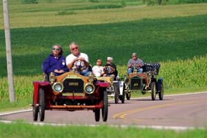 Paul Schaefer's 1909 Brush, James Vasel's 1911 Brush Model E and Pat McDivitt's 1906 Ford Model F