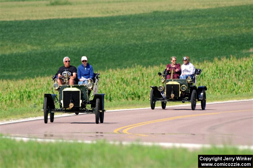 Dave Shadduck's 1907 Ford and Kathryn Brewer's 1907 Ford