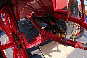 Suspension adjustment on Rob Heyen's 1907 Ford Model K