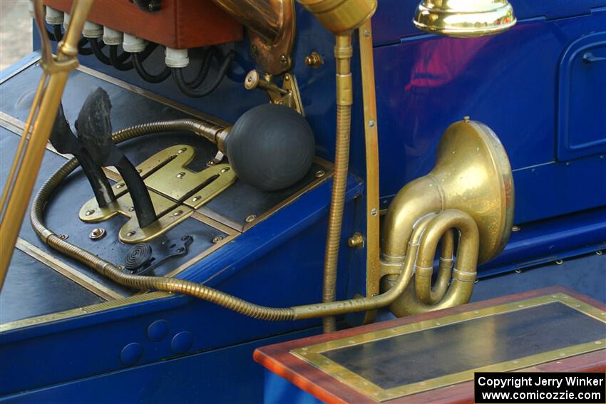 Pedal area on Angie Smith's 1910 Maxwell.