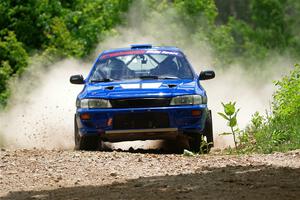 Connor Himes / Aleut Hatfield Subaru Impreza on SS1, Camp 3 North.