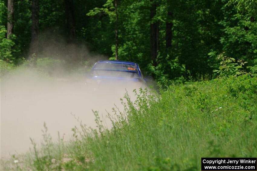Jimmy Pelizzari / Bryce Proseus Subaru WRX on SS1, Camp 3 North.