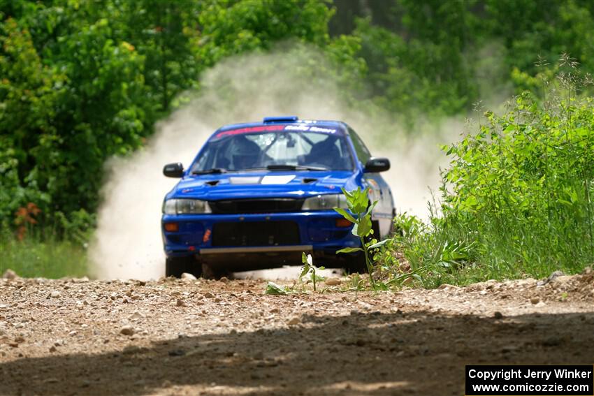 Connor Himes / Aleut Hatfield Subaru Impreza on SS1, Camp 3 North.