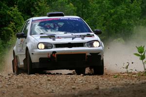 John Gusmano / Zack Goldstein VW GTI on SS1, Camp 3 North.