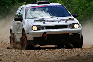 John Gusmano / Zack Goldstein VW GTI on SS1, Camp 3 North.
