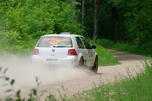 John Gusmano / Zack Goldstein VW GTI on SS1, Camp 3 North.