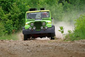Mike Purzycki / Matt Wernette Jeep Scrambler on SS1, Camp 3 North.