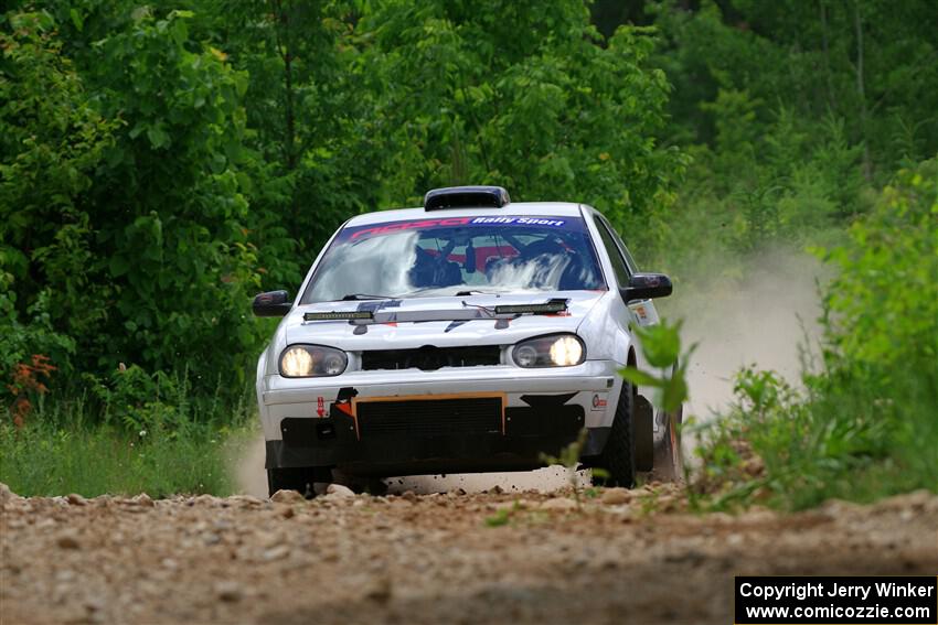 John Gusmano / Zack Goldstein VW GTI on SS1, Camp 3 North.