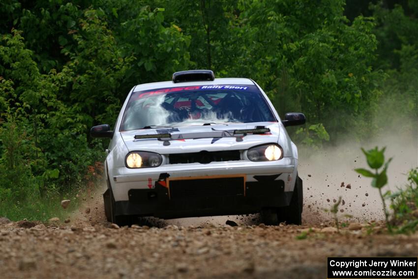 John Gusmano / Zack Goldstein VW GTI on SS1, Camp 3 North.