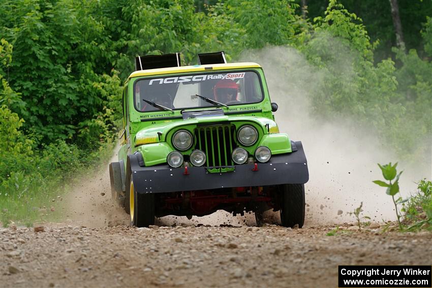 Mike Purzycki / Matt Wernette Jeep Scrambler on SS1, Camp 3 North.