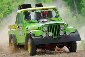 Mike Purzycki / Matt Wernette Jeep Scrambler on SS1, Camp 3 North.