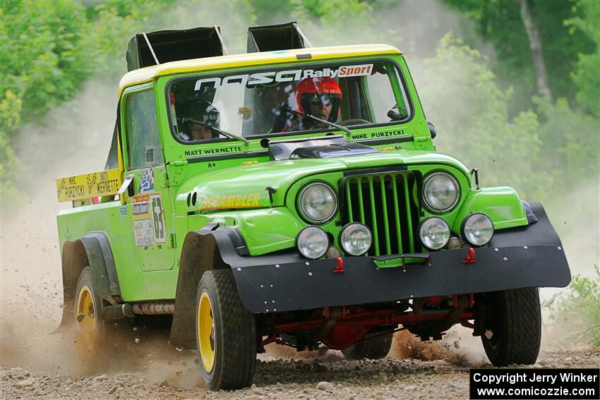 Mike Purzycki / Matt Wernette Jeep Scrambler on SS1, Camp 3 North.