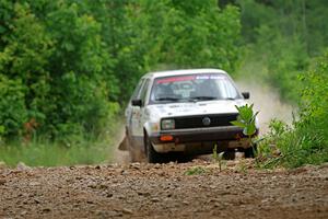Heath Shively / Shanti Witt VW Golf on SS1, Camp 3 North.