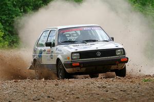 Heath Shively / Shanti Witt VW Golf on SS1, Camp 3 North.