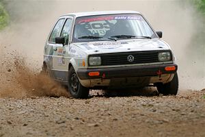 Heath Shively / Shanti Witt VW Golf on SS1, Camp 3 North.