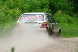 Heath Shively / Shanti Witt VW Golf on SS1, Camp 3 North.