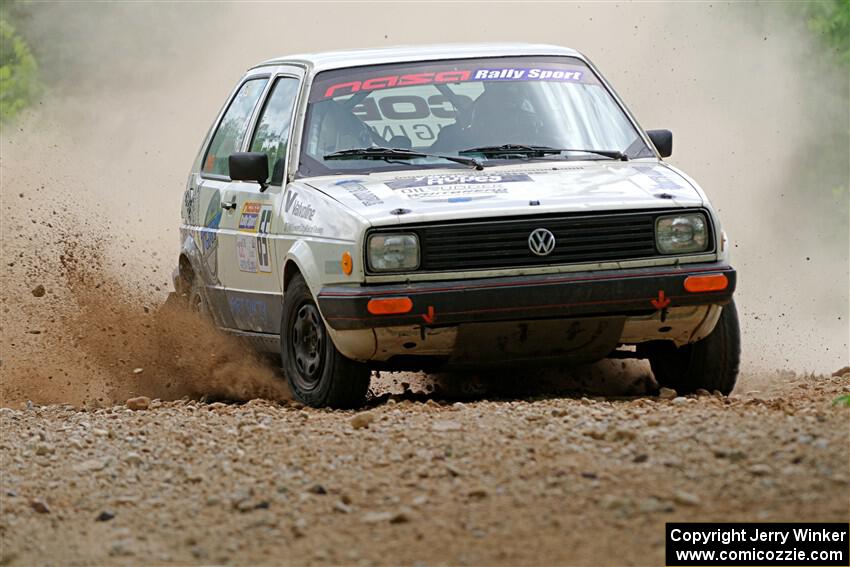 Heath Shively / Shanti Witt VW Golf on SS1, Camp 3 North.