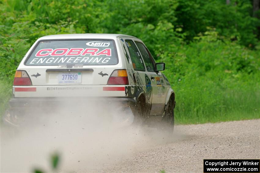 Heath Shively / Shanti Witt VW Golf on SS1, Camp 3 North.