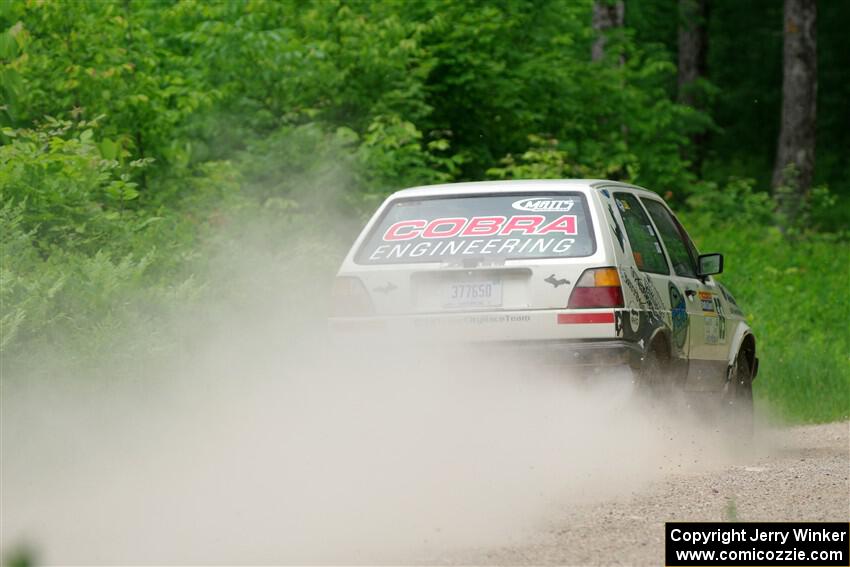 Heath Shively / Shanti Witt VW Golf on SS1, Camp 3 North.