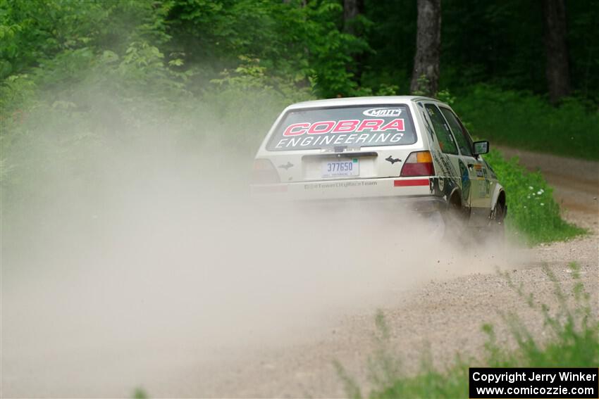 Heath Shively / Shanti Witt VW Golf on SS1, Camp 3 North.
