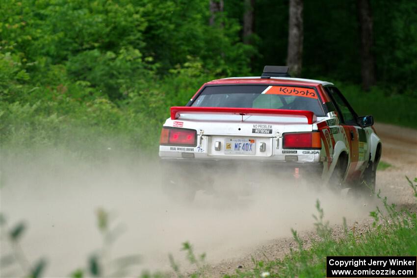 Bryce Murphy / Braxton Murphy Toyota Celica GTS on SS1, Camp 3 North.