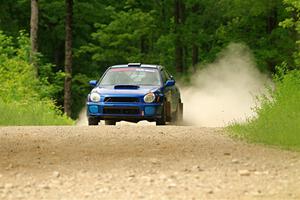 Jimmy Pelizzari / Bryce Proseus Subaru WRX on SS2, Skunk Creek.