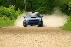 Jimmy Pelizzari / Bryce Proseus Subaru WRX on SS2, Skunk Creek.