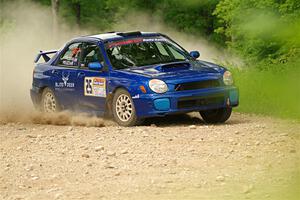 Jimmy Pelizzari / Bryce Proseus Subaru WRX on SS2, Skunk Creek.