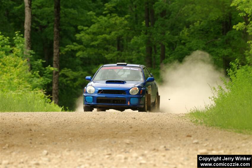 Jimmy Pelizzari / Bryce Proseus Subaru WRX on SS2, Skunk Creek.