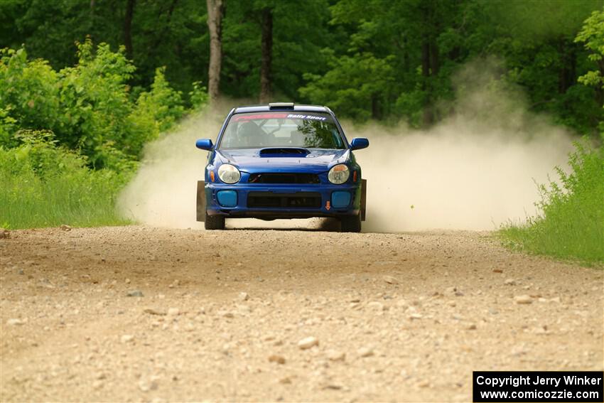 Jimmy Pelizzari / Bryce Proseus Subaru WRX on SS2, Skunk Creek.