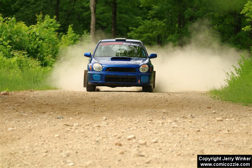 Jimmy Pelizzari / Bryce Proseus Subaru WRX on SS2, Skunk Creek.