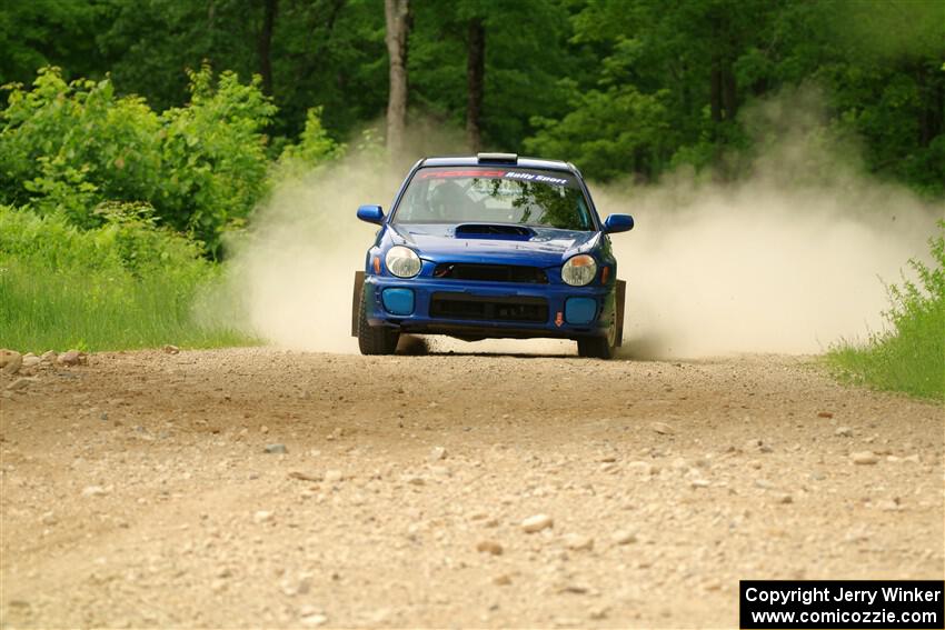 Jimmy Pelizzari / Bryce Proseus Subaru WRX on SS2, Skunk Creek.