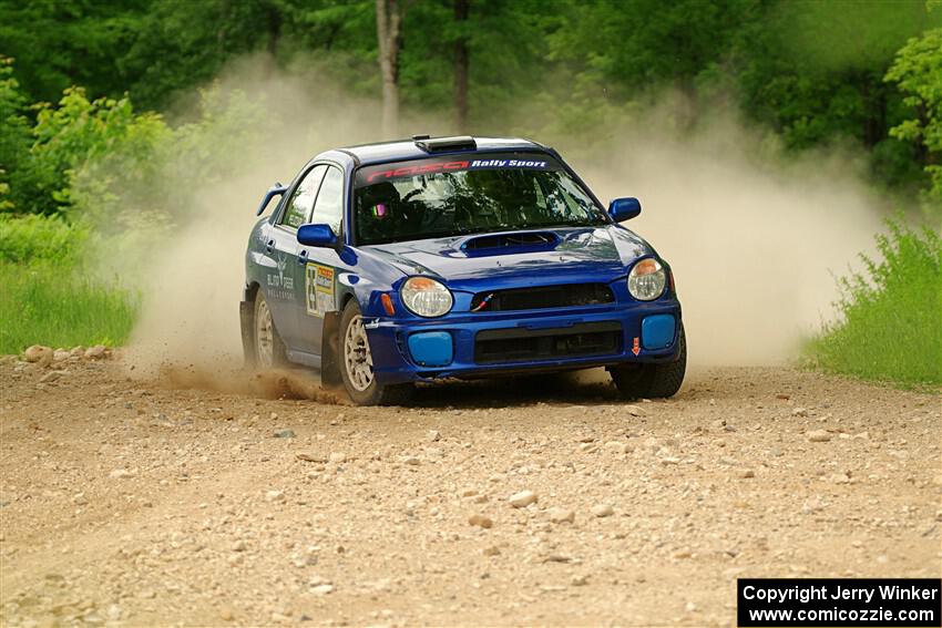 Jimmy Pelizzari / Bryce Proseus Subaru WRX on SS2, Skunk Creek.