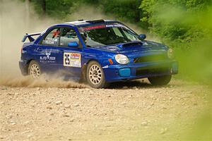 Jimmy Pelizzari / Bryce Proseus Subaru WRX on SS2, Skunk Creek.
