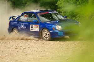 Jimmy Pelizzari / Bryce Proseus Subaru WRX on SS2, Skunk Creek.
