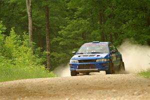 Connor Himes / Aleut Hatfield Subaru Impreza on SS2, Skunk Creek.