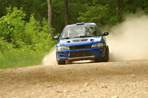 Connor Himes / Aleut Hatfield Subaru Impreza on SS2, Skunk Creek.