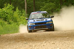 Connor Himes / Aleut Hatfield Subaru Impreza on SS2, Skunk Creek.