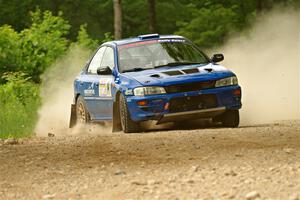 Connor Himes / Aleut Hatfield Subaru Impreza on SS2, Skunk Creek.