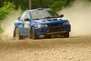 Connor Himes / Aleut Hatfield Subaru Impreza on SS2, Skunk Creek.