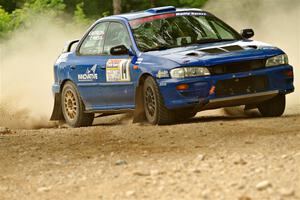 Connor Himes / Aleut Hatfield Subaru Impreza on SS2, Skunk Creek.