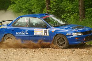 Connor Himes / Aleut Hatfield Subaru Impreza on SS2, Skunk Creek.