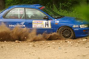 Connor Himes / Aleut Hatfield Subaru Impreza on SS2, Skunk Creek.